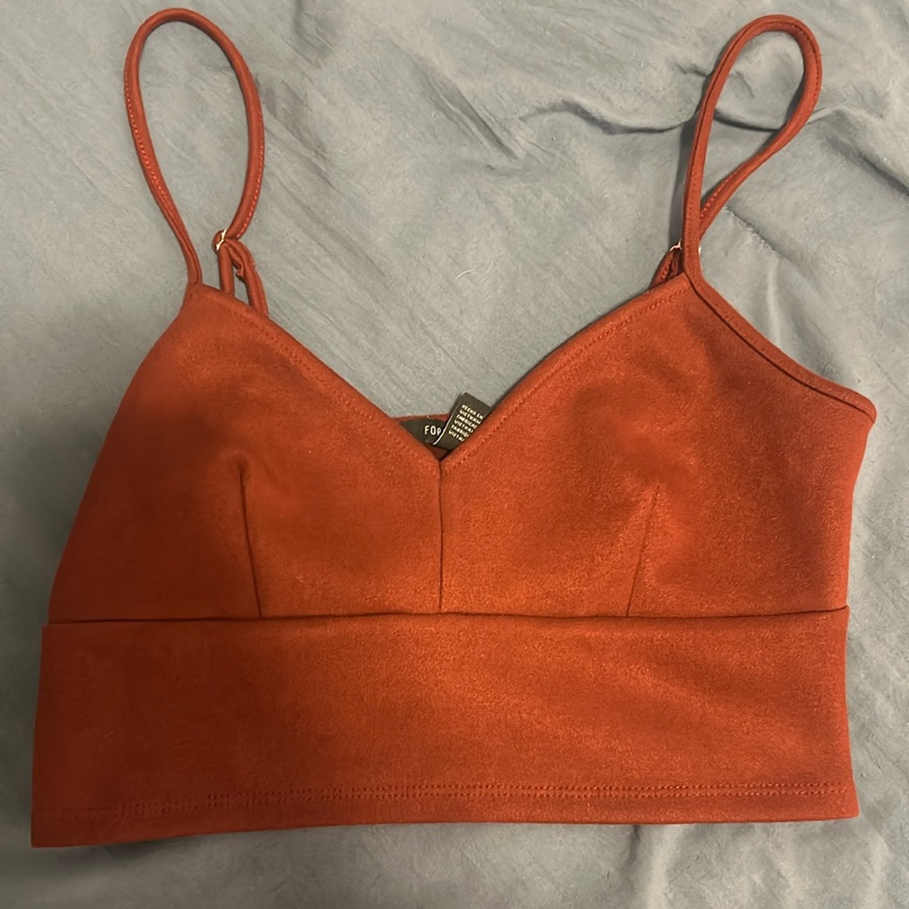 Forever 21 maroon tank, felt like material